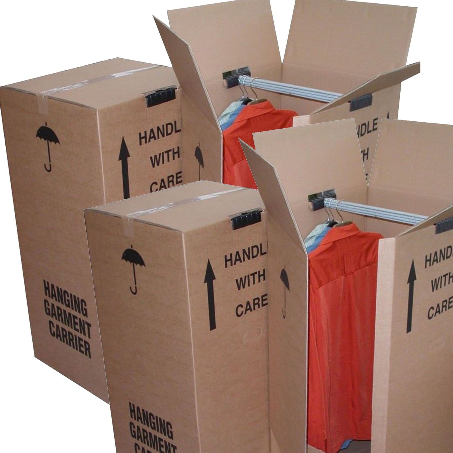 Wardrobe Removal Boxes With Hanging Rails