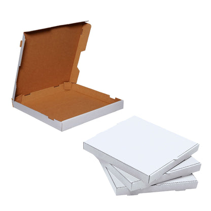 WHITE Plain Pizza Boxes